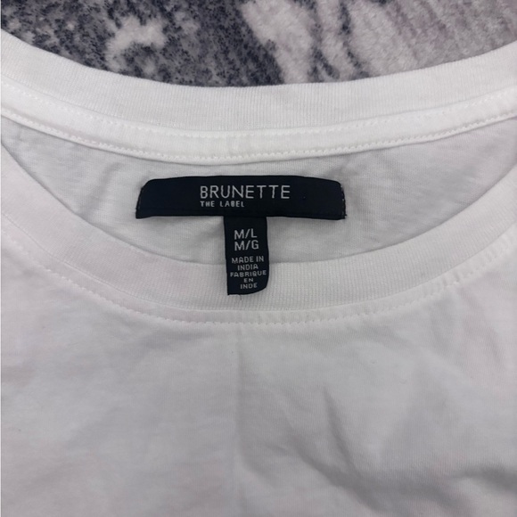 Brunette The Label White Tee - Picture 2 of 2